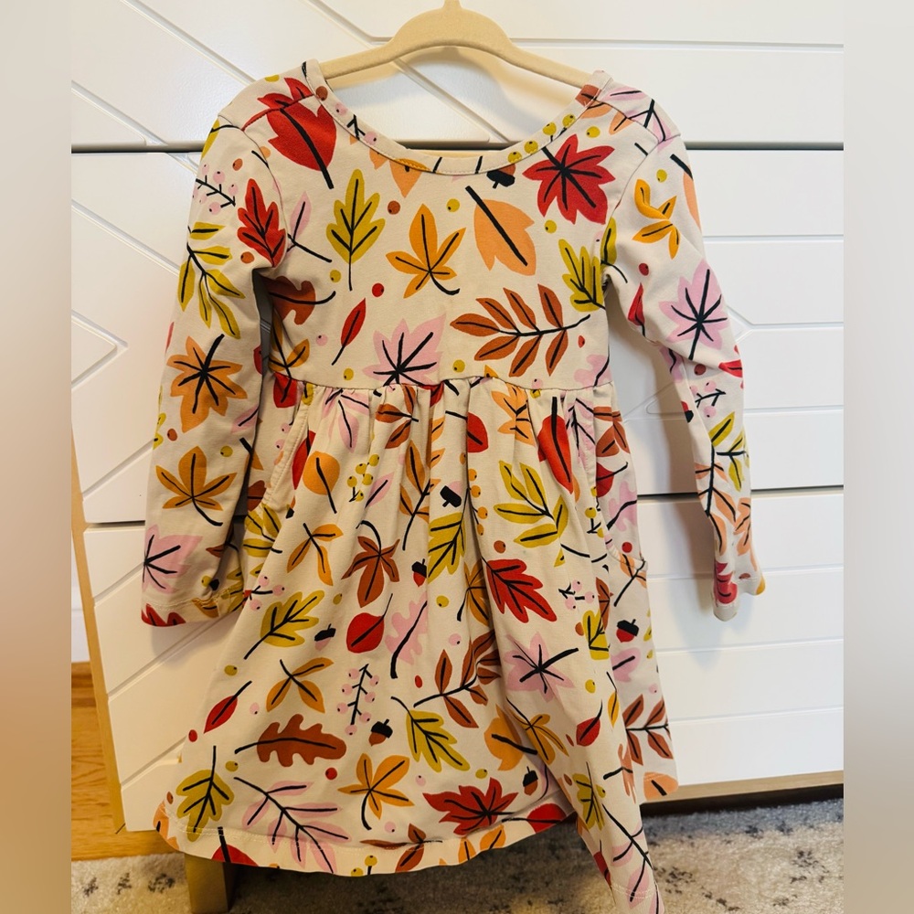 Hanna andersson 3T girls fall leaf print dress